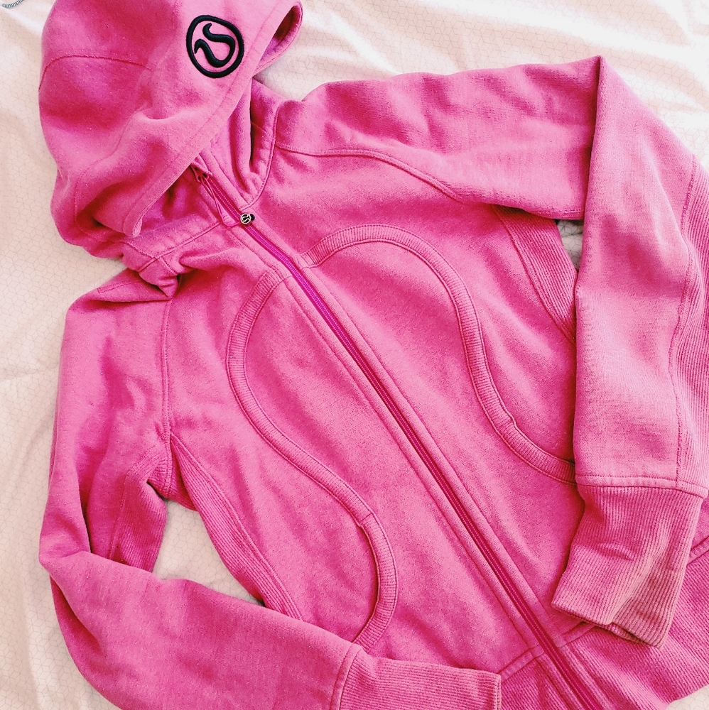 Lululemon Pink Sparkle Scuba Hoodie